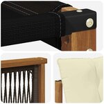 vidaXL Ensemble de canapés d'extérieur 7 pc Naturel et Crème