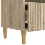 vidaXL Meuble TV Chêne Sonoma 102 x 34 5 x 50 cm Bois d'ingénierie