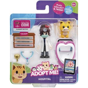 Jazwares AME0015 - Adopt Me! Pack Dr Heart et son ami le chat roux