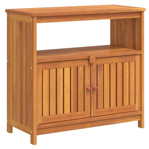 vidaXL Table console de jardin 80x35x75 cm bois massif d'acacia