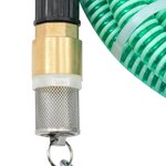 vidaXL Tuyau d'aspiration avec raccords en laiton vert 1 1" 20 m PVC