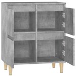 vidaXL Buffet Gris béton 60x35x70 cm Bois d'ingénierie