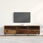 vidaXL Buffet TV en bois vieilli 150x30x44 5 cm en bois d'ingénierie