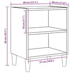 vidaXL Tables de chevet 2 Pièces chêne artisanal 40x30x50 cm