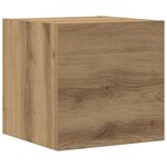 vidaXL Meubles TV muraux 6 Pièces chêne artisanal bois d'ingénierie