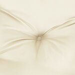 vidaXL Coussin de banc de jardin blanc crème 100x50x7 cm tissu oxford