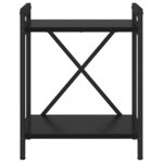 vidaXL Bibliothèque Chêne noir 40 x 30 x 48.5 cm Bois d'ingénierie