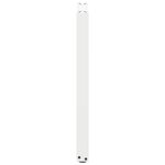 vidaXL Pieds de table console en U 2 pièces blanc 28 x (72-73) cm acier