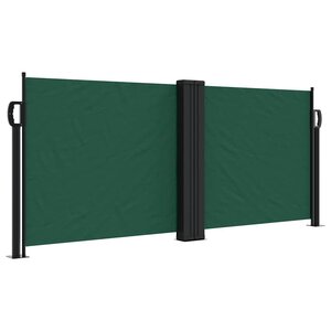 vidaXL Auvent latéral rétractable vert foncé 100x600 cm