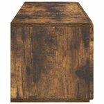 vidaXL Meuble TV mural 78 5 x 31 x 30 cm Chêne fumé Bois d'ingénierie