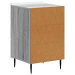 vidaXL Cabinet de chevet Sonoma gris 43 x 41 x 68 cm Bois d'ingénierie