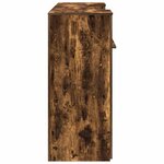 vidaXL Bureau de réception chêne fumé 200x50x103 5cm bois d'ingénierie