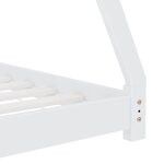 vidaXL Cadre de lit d'enfant Blanc Bois de pin massif 90 x 200 cm