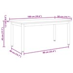 vidaXL Table basse Gris Sonoma 100 x 50 x 45 cm Bois d'ingénierie