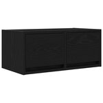 vidaXL Meuble TV chêne noir 60x31x25 5 cm bois d'ingénierie