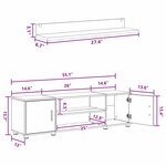 vidaXL Ensemble meuble TV 4 Pièces Chêne Sonoma Bois d'ingénierie