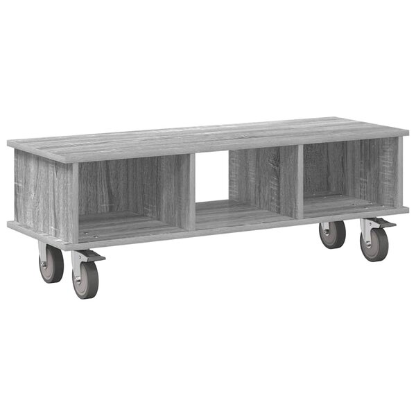 vidaXL Meuble TV Gris Sonoma 100 x 35 x 35 cm Bois d'ingénierie