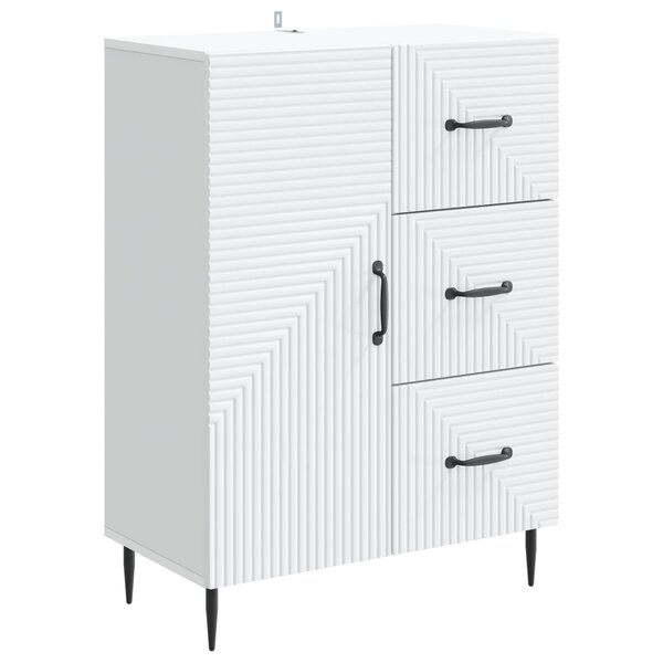 vidaXL Buffet Blanc 66 x 34 5 x 89 5 cm Bois d'ingénierie