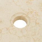 vidaXL Évier 40 x 12 cm Marbre Crème