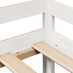 vidaXL Lit de jour et tiroirs sans matelas blanc 90x190 cm bois massif