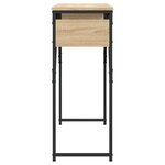 vidaXL Table console avec étagère chêne sonoma 105x30x75 cm