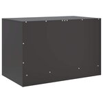 vidaXL Meubles TV 2 Pièces noir 67x39x44 cm acier