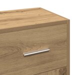 vidaXL Buffet chêne artisanal 91x28x75 cm bois d'ingénierie