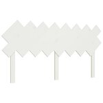 vidaXL Tête de lit Blanc 159 5x3x80 5 cm Bois massif de pin