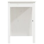 vidaXL Bureau Blanc 100x50x75 cm Bois massif de pin