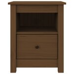 vidaXL Tables de chevet 2Pièces Marron miel 40x35x49cm Bois de pin massif