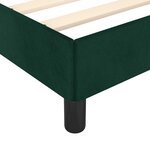 vidaXL Cadre de lit sans matelas vert foncé 200x200 cm velours