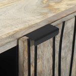 vidaXL Meuble TV Blanc 105 x 33 x 46 cm bois de manguier massif