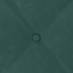 vidaXL Coussin de Dos Vert foncé 140 x 50 cm Tissu en velours côtelé