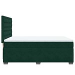 vidaXL Sommier à lattes de lit et matelas Vert foncé 140x190cm Velours