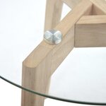 vidaXL Ensemble de tables d'appoint 2 Pièces Verre trempé