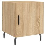 vidaXL Tables de chevet 2 Pièces chêne sonoma 40x40x50 cm bois ingénierie