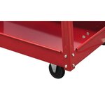 vidaXL Chariot à outils d'atelier avec 3 étagères 2 Pièces