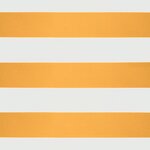 vidaXL Auvent rétractable jaune et blanc 4x3 m tissu et aluminium
