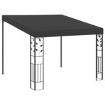 vidaXL Belvédère à montage mural 3x3x2 5 m Anthracite