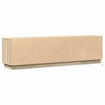 vidaXL Meuble TV avec LED Chêne sonoma 180 x 38 x 49 cm