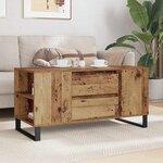 vidaXL Table basse Bois Ancien 102 x 44 5 x 50 cm Bois d'ingénierie