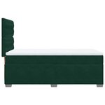 vidaXL Sommier à lattes de lit avec matelas Vert foncé 90x190 cm
