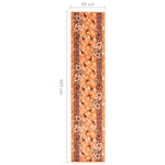 Vidaxl tapis bcf terre cuite 80x400 cm