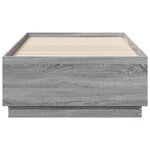 vidaXL Cadre de lit sans matelas sonoma gris 75x190 cm