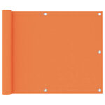 vidaXL Écran de balcon Orange 75x300 cm Tissu Oxford