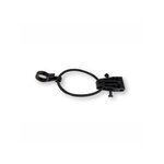 Une pince fix kit noire pour bâche de piscine.