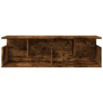 vidaXL Armoire murale 100x20x30 cm chêne fumé bois d'ingénierie