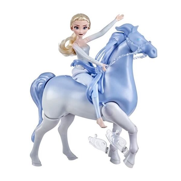 Disney La Reine des Neiges 2 - Poupee Princesse Disney Elsa 30 cm et son cheval Nokk interactif 23cm