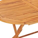 vidaXL Ensemble à manger d'extérieur pliable 7 Pièces Bois solide de teck