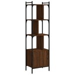 vidaXL Bibliothèque avec porte chêne marron 44 5x30x154 5 cm